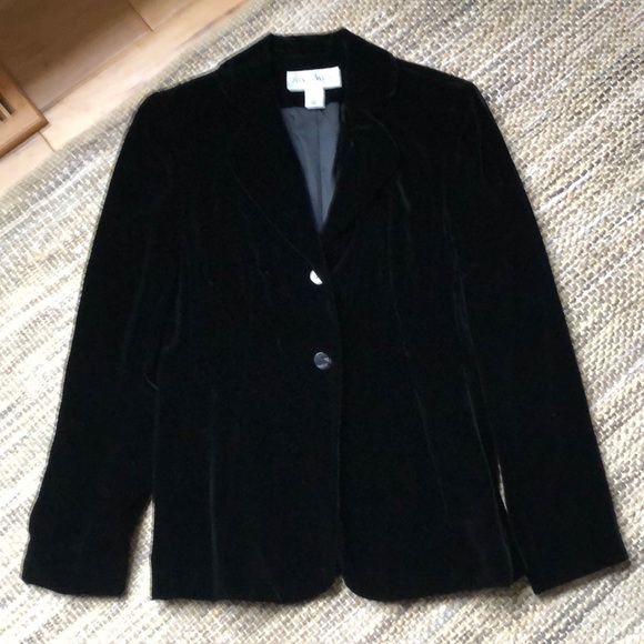 Jones Wear black velvet ladies blazer - Picture 1 of 4